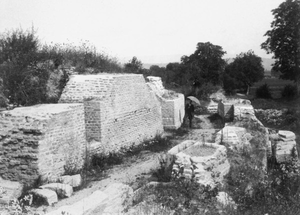 Avenches, römisches Theater gegen 1896 Avenches, römisches Theater gegen 1896